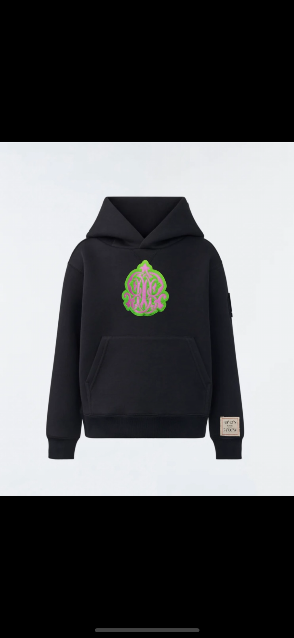 ICONIC LOGO EMBROIDERED HOODIE