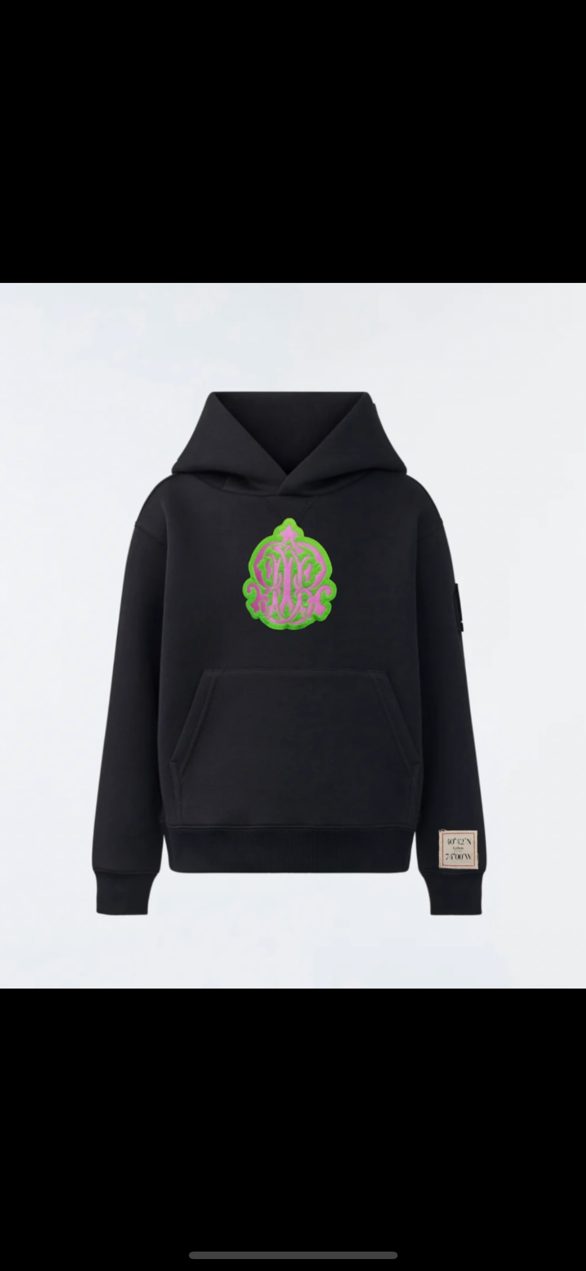 ICONIC LOGO EMBROIDERED HOODIE