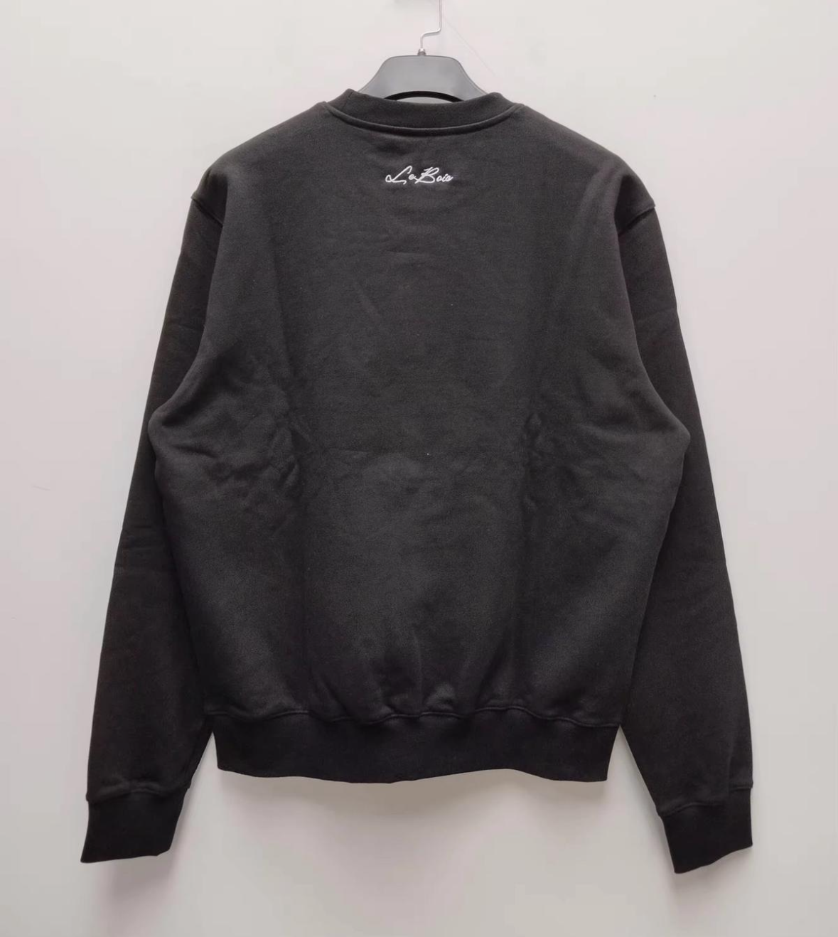 LeBois embroidered logo French Terry sweater