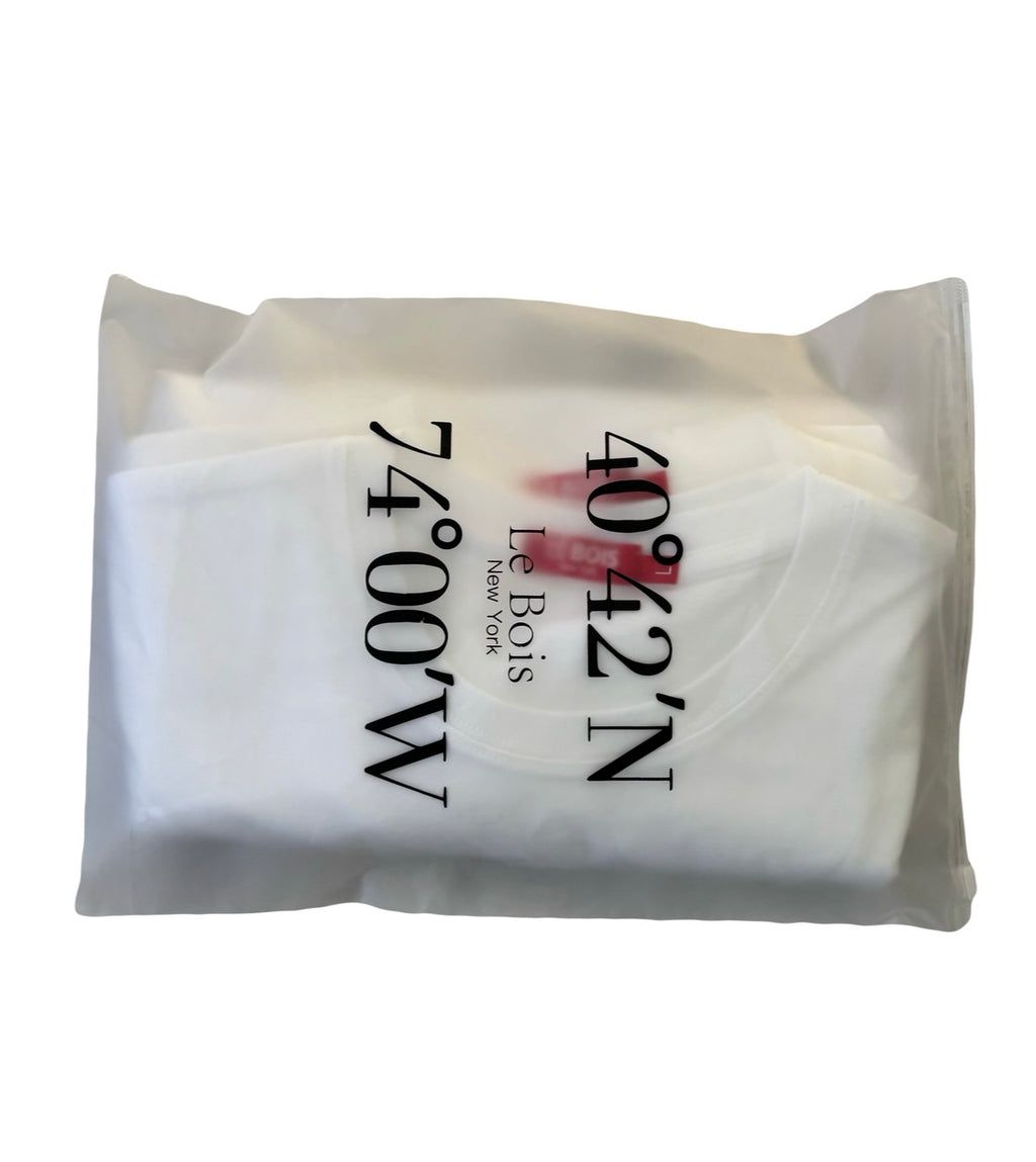 LE BOIS pack of 3 white t-shirts