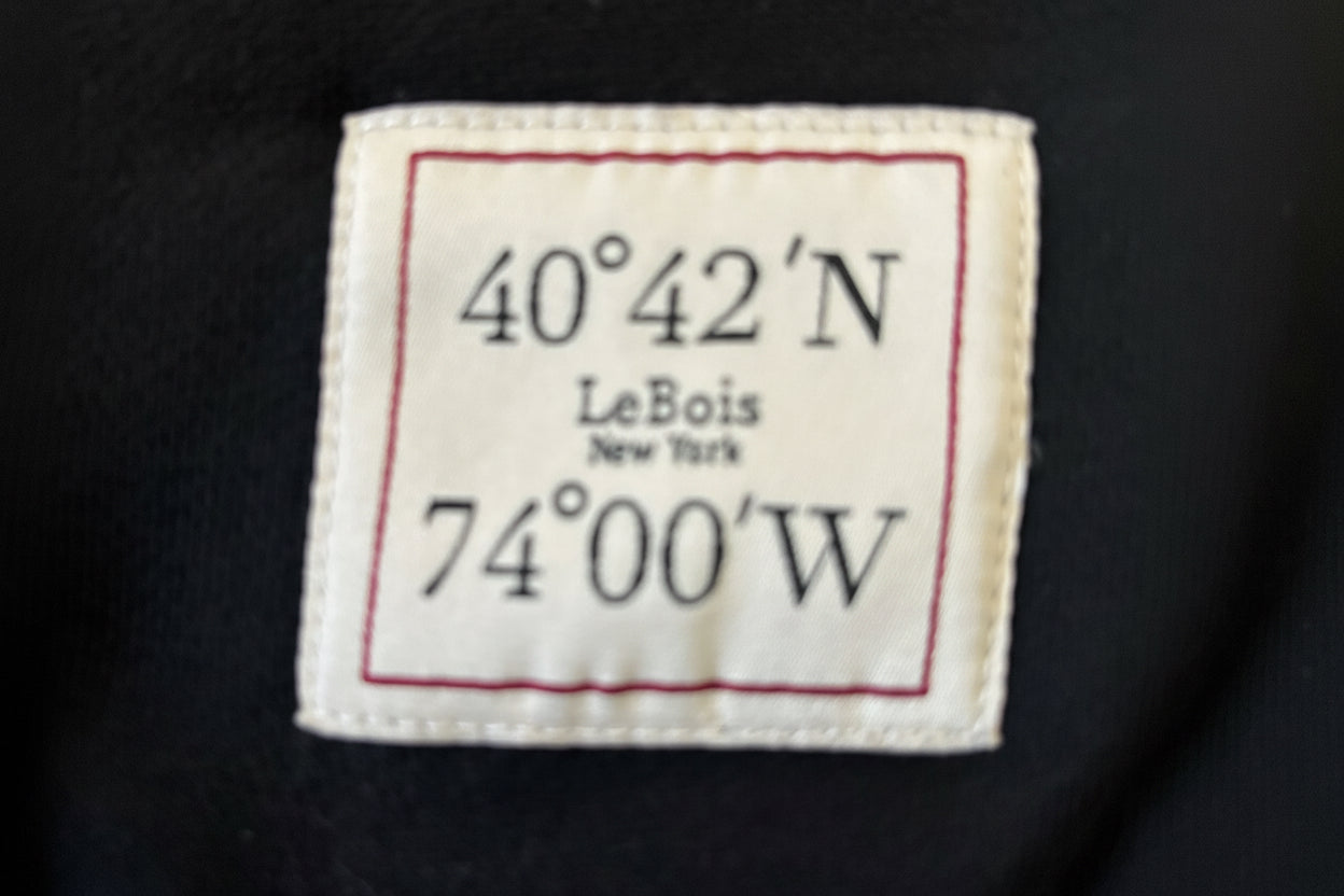 LeBois embroidered logo French Terry sweater