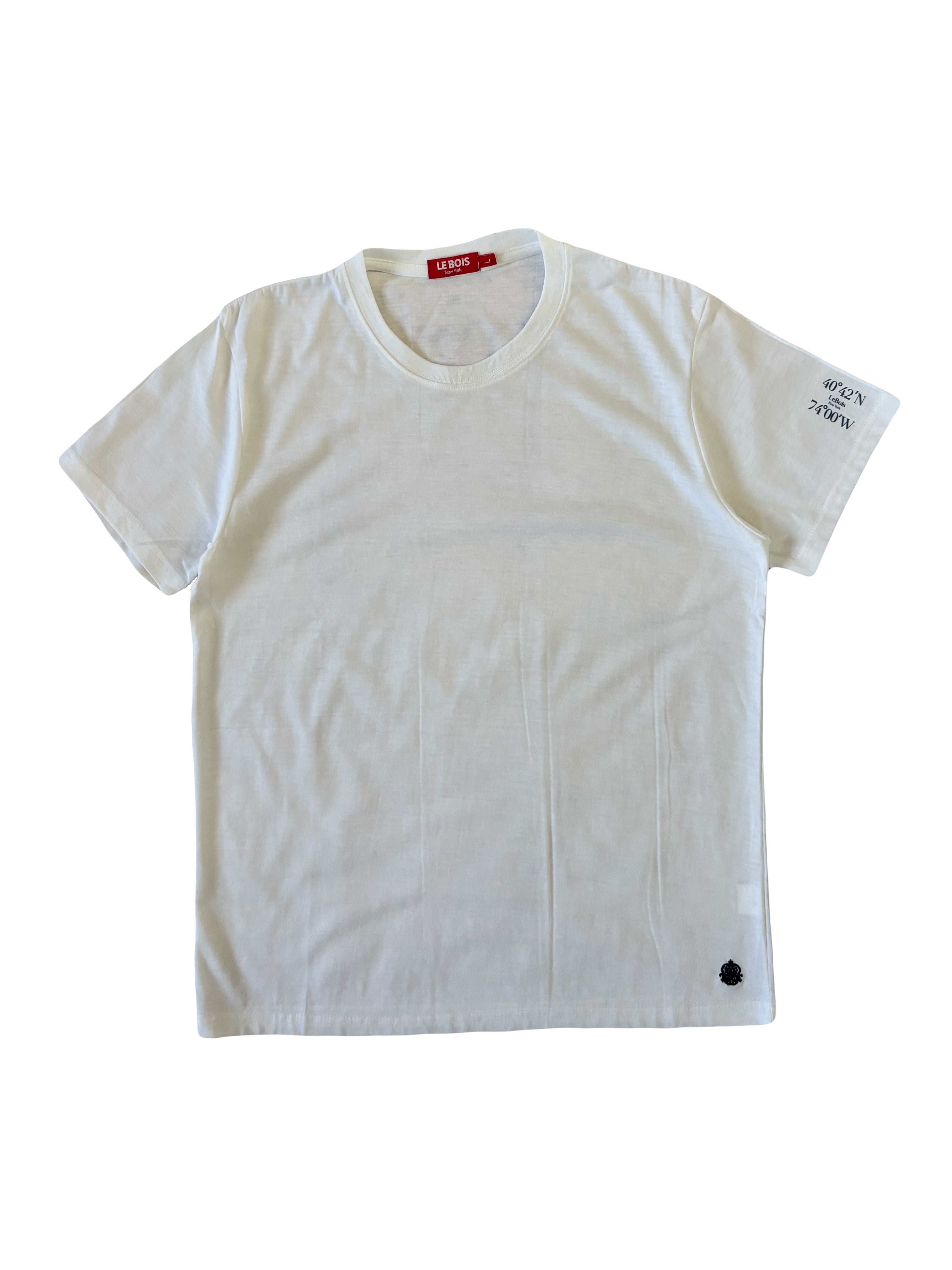 LE BOIS pack of 3 white t-shirts