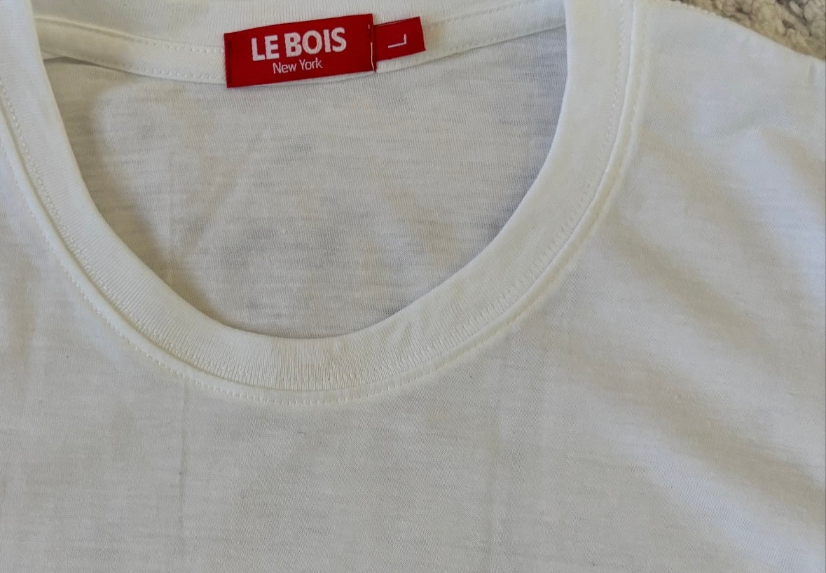 LE BOIS pack of 3 white t-shirts