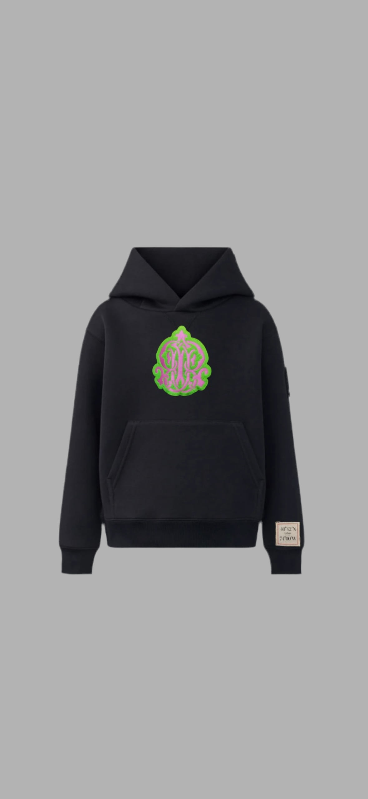 ICONIC LOGO EMBROIDERED HOODIE